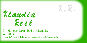 klaudia reil business card